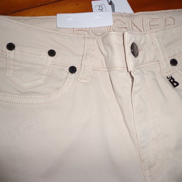 NWT BOGNER Julie-C Slim Fit Jeans 27 Beige Zip Button Closure Pockets Stretch - Picture 12 of 13